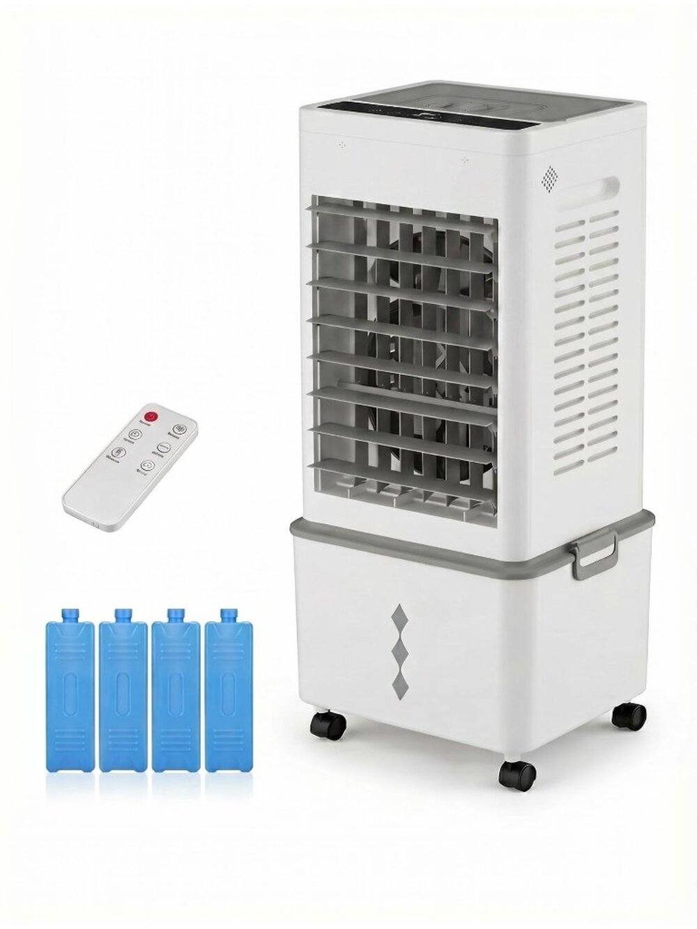 Grelife Portable Air Cooler, 10L Water Tank, 8 Speeds, 80° Oscillation, White